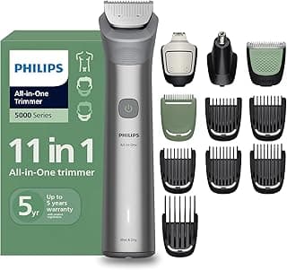 Philips India's No.1 Men's Trimmer* | Effortless styling | BeardSense Technology | All-in-One Grooming Kit- Face, Head, Body | 120min runtime | IPX7 Waterproof | 5yr warranty* | MG5932
