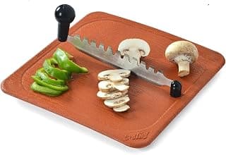 Anjali - FC02 Deluxe Fantastique Plastic Vegetable and Fruit Cutter (Brown, Silver, Small)