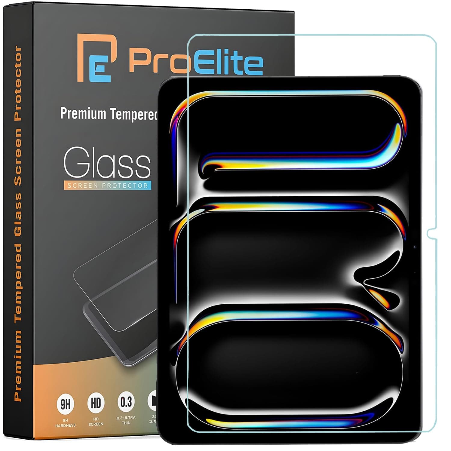 ProElite Screen Protector for Apple iPad Pro 11 inch 2024/2025 M4/M5 5th/6th Gen, Premium Tempered Glass Screen Protector for Apple iPad Pro 11 inch 2024/2025 M4/M5 5th/6th Gen