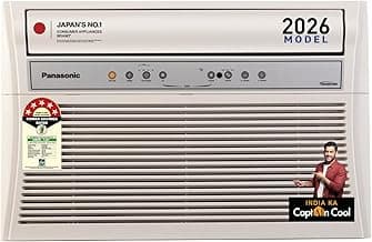Panasonic 1.5 Ton 5 Star, New star rated,Inverter Premium Window AC (Top Throw Airflow, 50°C Oper., Copper Cond., 8in1 Convertible, 4-Way, PM0.1 Filter, ECO Mode, Powerful Mode, CW-XU185CGT, White)