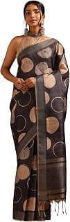 Soch Womens Tussar Geometric Printed Saree