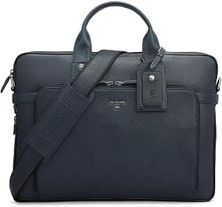 Da Milano Leather Laptop Bag for Men & for Women - Fits Upto 14" Laptop