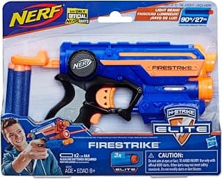 Nerf N-Strike Elite Firestrike Blaster - Comes with 3 Nerf Darts - Toys for Kids, Teens & Adults, Outdoor Toys for Boys and Girls Ages 8+,Multicolor