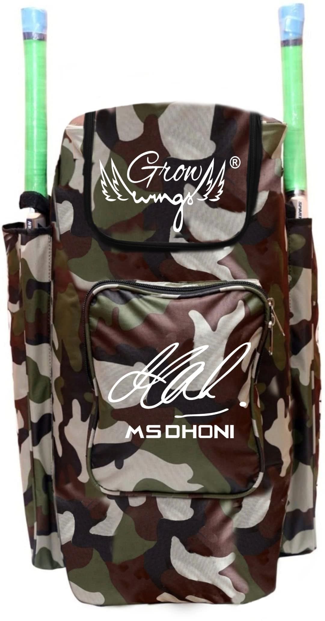 Grow wings Sports Cricket kit Bag (Army), Polyester, Camo