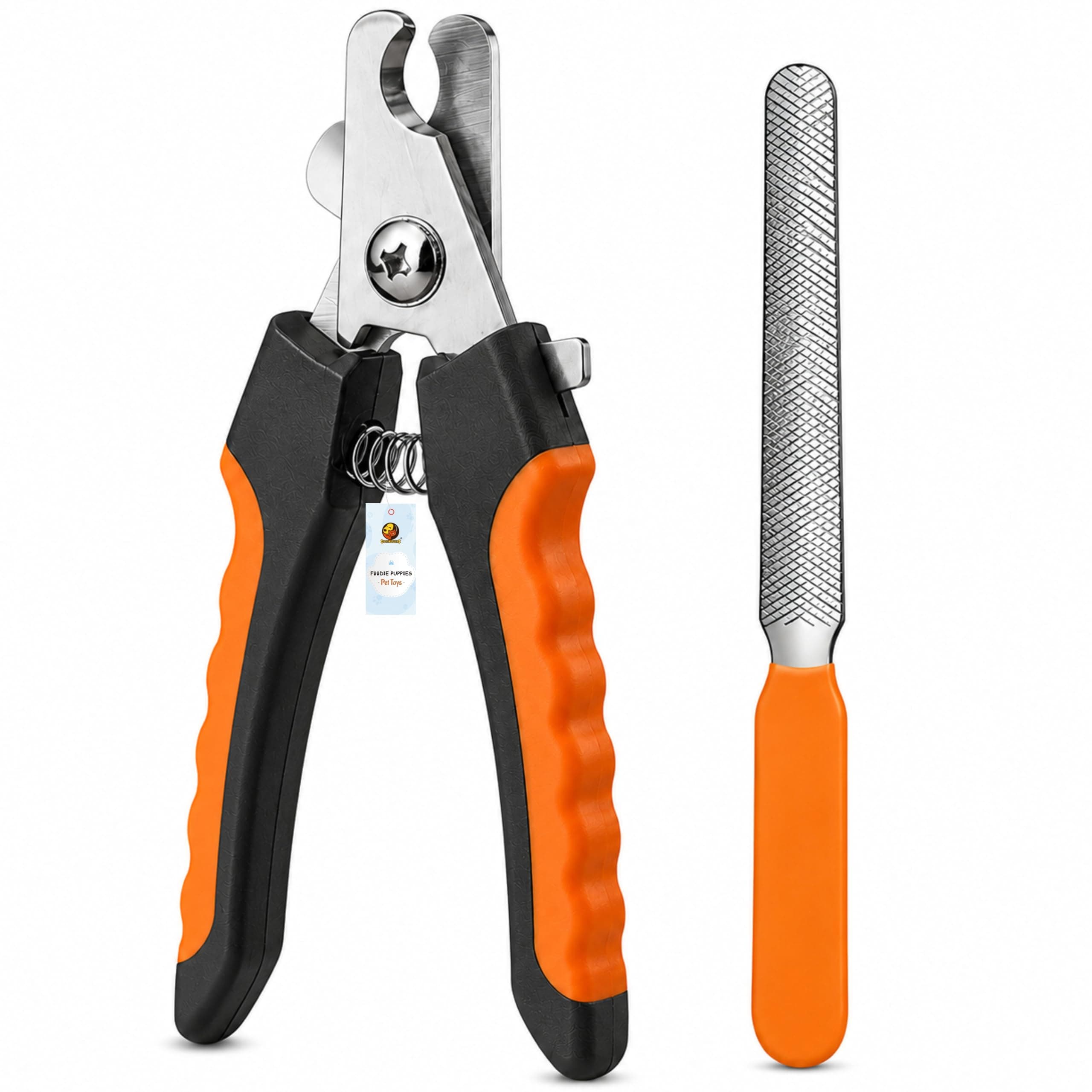 Foodie Puppies Professional Animal Nail Cutter Clipper Trimmer Filer (Nail Clipper - Large) for Small, Medium, and Large Dogs, Puppies, Cats, and Kittens Claw Grooming Tool Set (Color May Vary)