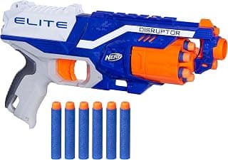 Nerf Disruptor Elite Toy Blaster,6-Dart Rotating Drum with Darts, Toys for Kids Teens&Adults, Outdoor Toy for Boys, Birthday Gift for Kids Ages 8+