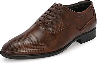 Centrino Men's Formal |Business Casual Lace-Up Derby Dress Shoes | Comfort, Style and Durability for Professional or Formal Wear (6520)