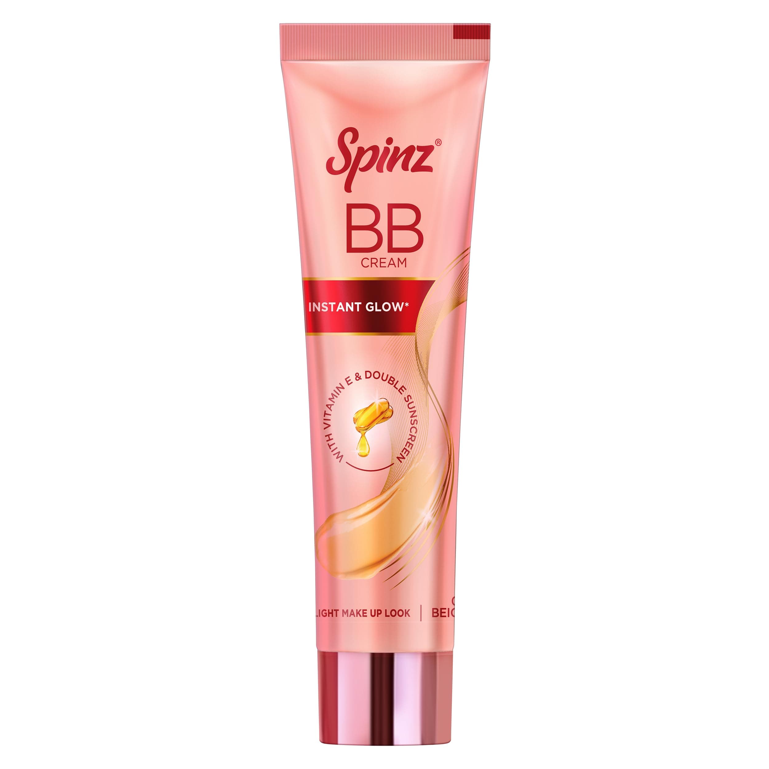 Spinz BB Cream | Instant Glow, Even Skin Tone & Natural Coverage | Lightweight, Non-Sticky Mousse Formula | With Vitamin E and Double Sunscreen Protection (29g)