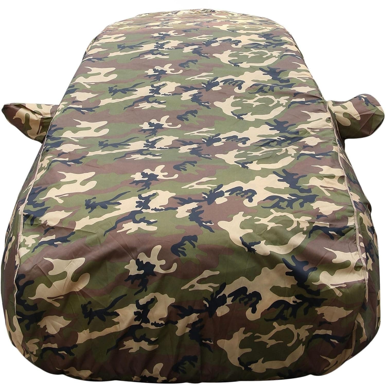 Autofact 100% Waterproof Car Body Cover Compatible with Maruti Alto K10 (2014 to 2022), with Mirror Pockets, 4 x 4 American Matty, Long Lasting Strong Durable Material, Camouflage Army Look.