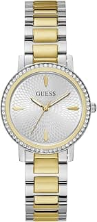 GUESS Round 34mm Silver Dial Analog Women Watch - U1405L2M