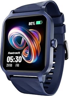 Fastrack FS1 Smart Watch, 1.83'' UltraVU Display, Working Crown,SingleSync BT Calling, Fast Charge, 110+ Sports Mode, 200+ WatchFaces, IP68 Smartwatch, All-Round Health Tracking, Upto 5 Days Battery