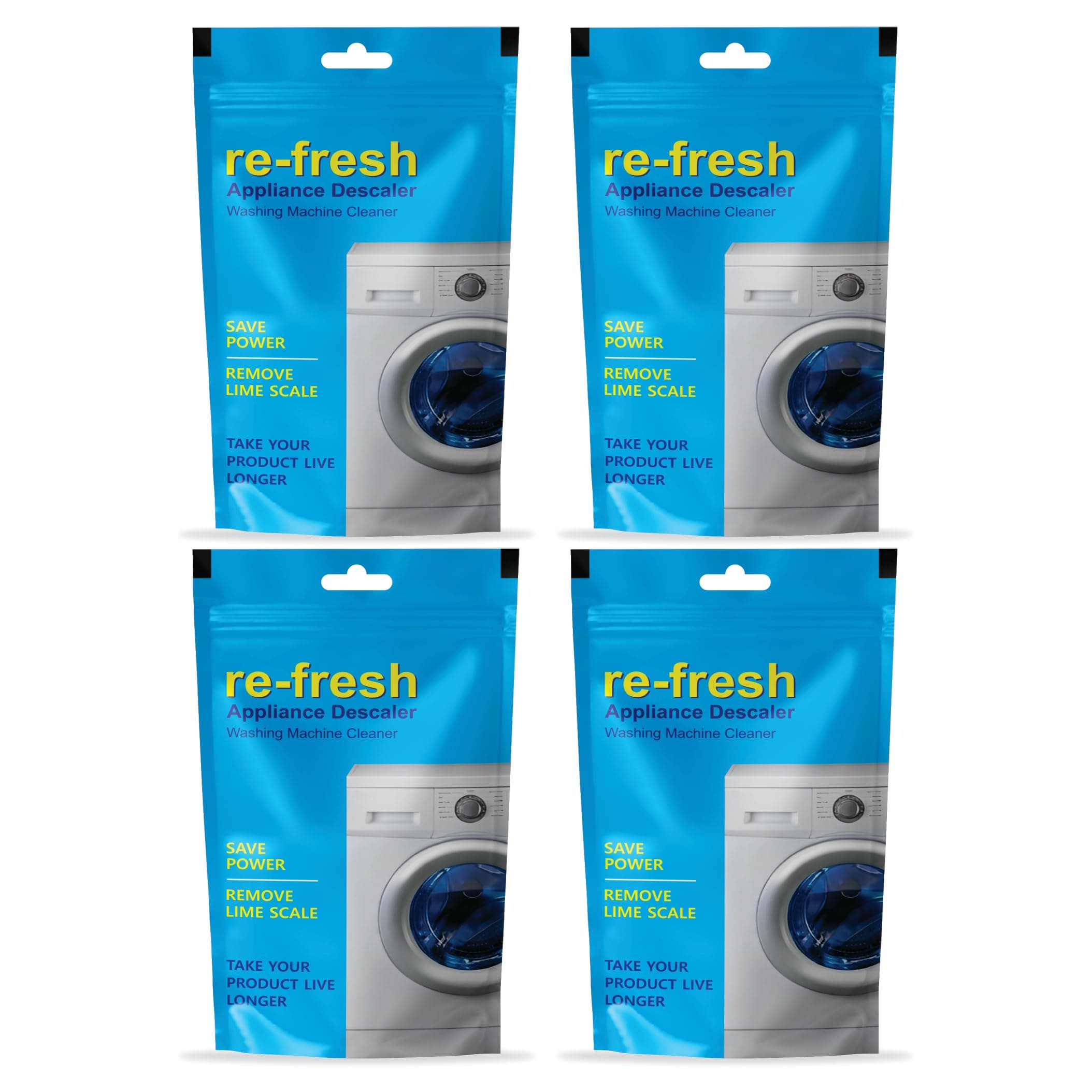 Washing Machine Drum Cleaning Powder Compatible For Samsung Washing Machine Front Load and Top Load, Washing Machine Cleaning Powder, Drum Cleaner Descaling powder-100g (Pack of 4)