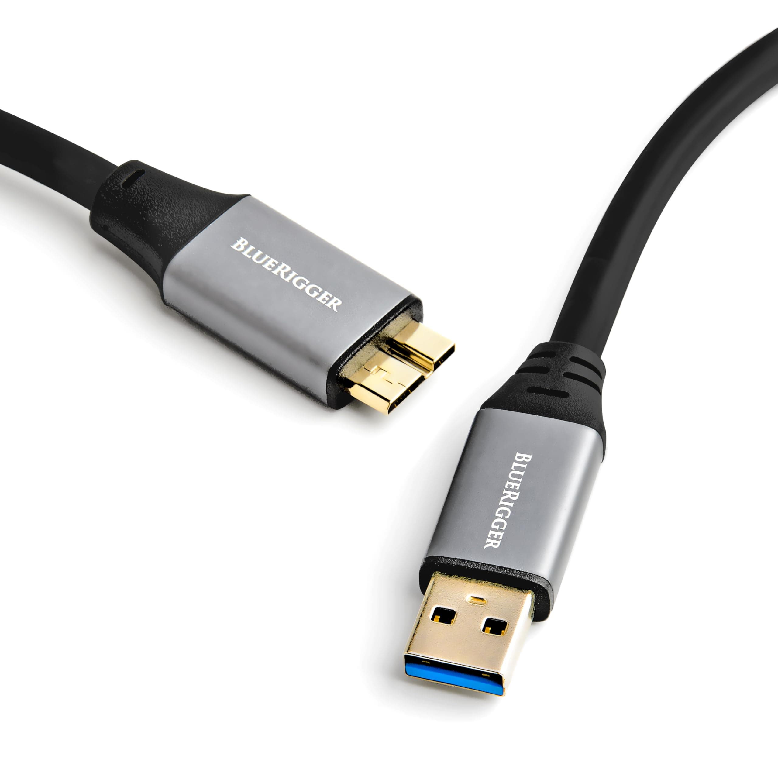 BlueRigger SuperSpeed USB 3.0 (Type A Male to Micro-B) Cable (10 Feet / 3 Meters)