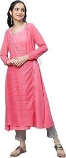 Aurelia Women's Viscose Relaxed Fit A Line Kurta