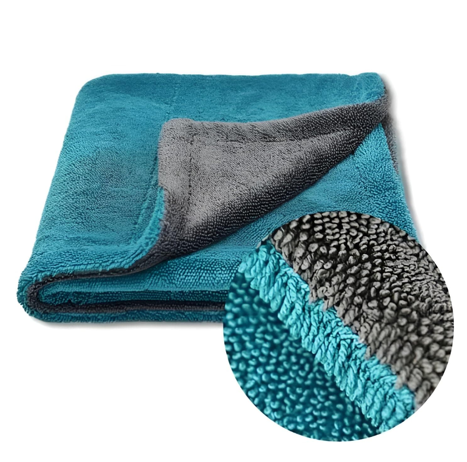 HUVORA Export Quality Microfiber 60x40 cm Towel Cloth for Auto Detailing & Drying | Scratch & Lint Free | Ultra Absorbent | Interior & Exterior Cleaning 1200 GSM (Pack of 1)