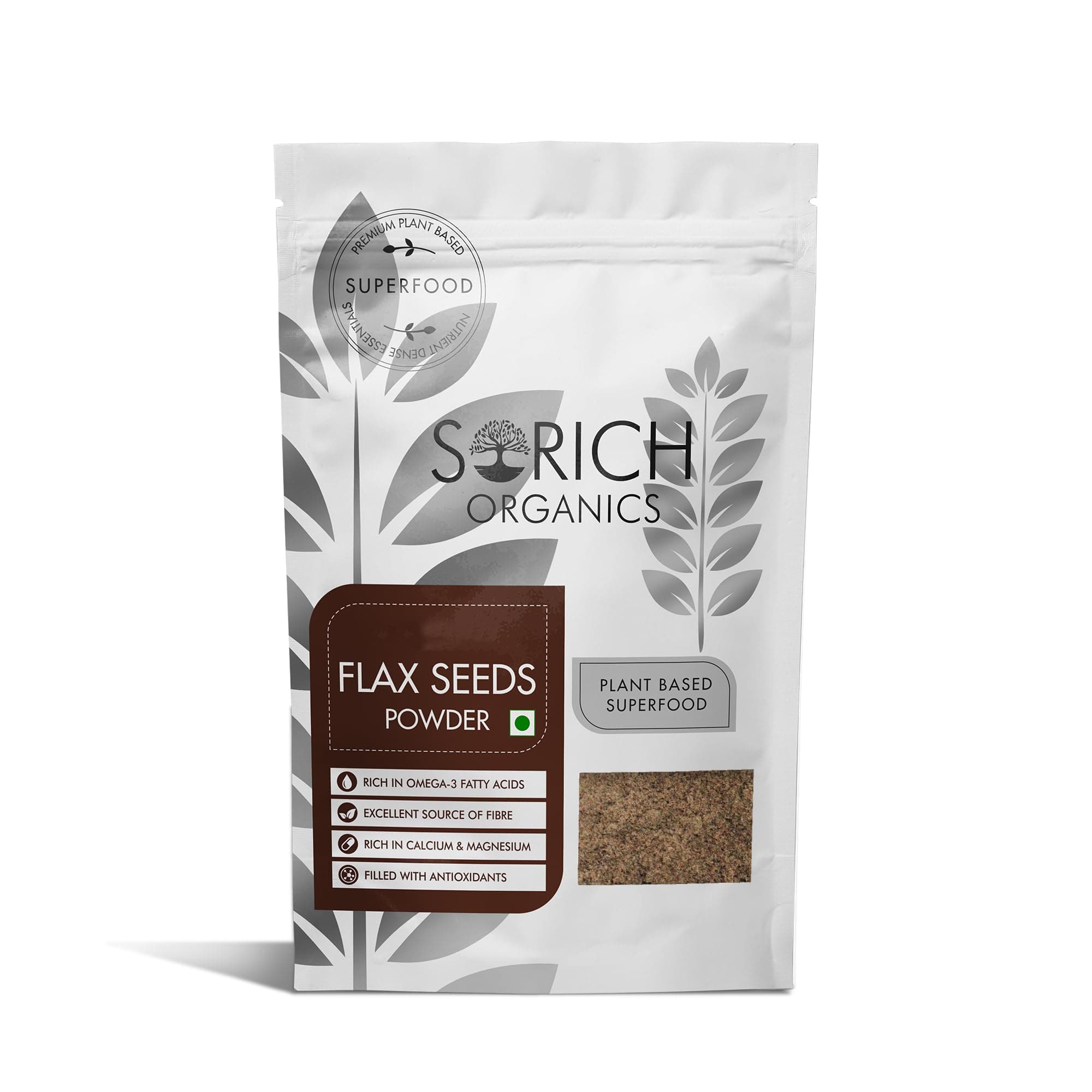 Sorich Organics Cold Milled Flax Seeds Powder 900g | Alsi Seed Flour | Rich in Omega-3, Fiber & Protein | Gluten Free Superfood | Supports Hair Growth, Skin & Digestion