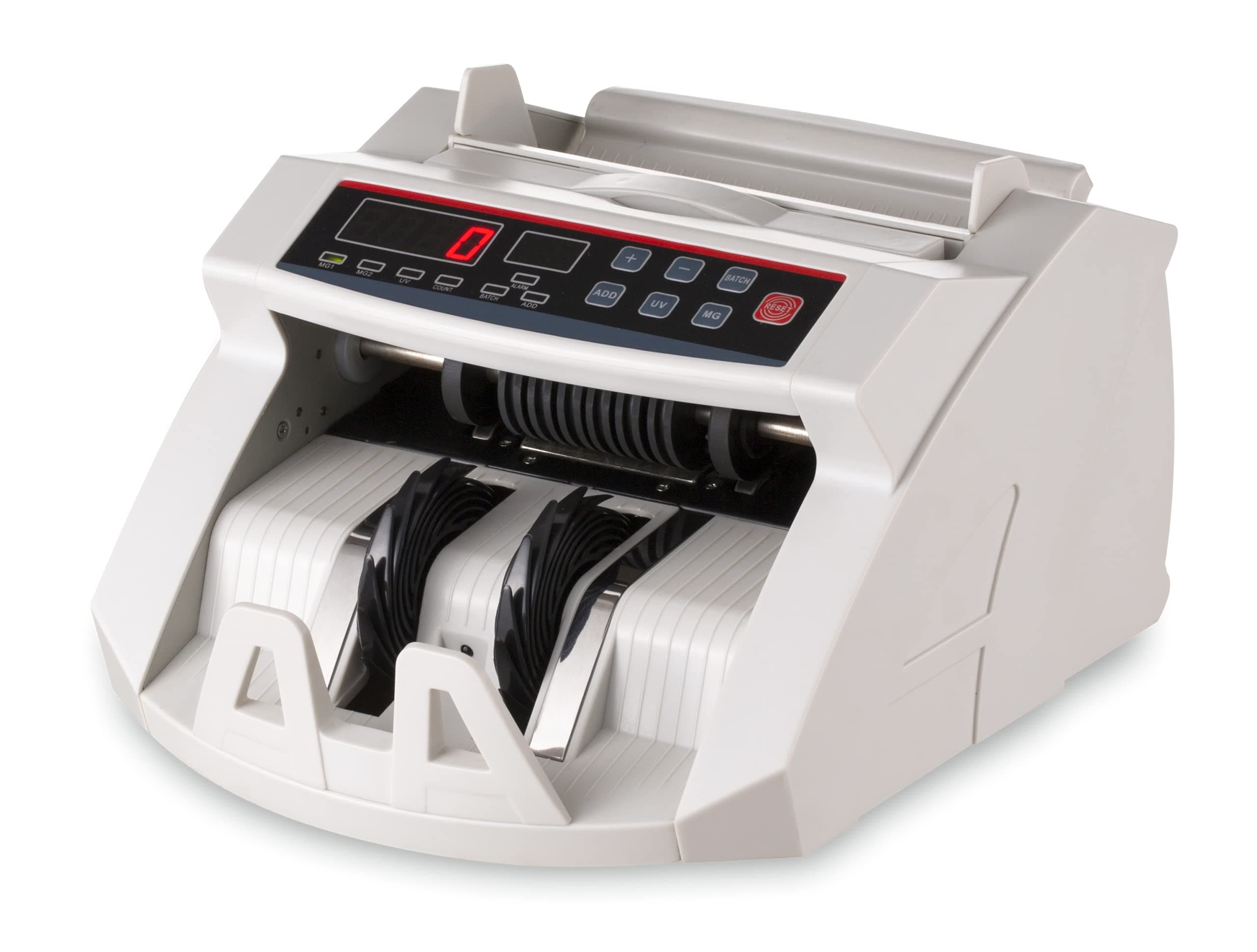 GOBBLER GB-4388-MG Business-Grade Note Counting Machine with Fake Note Detection with LED Display, Counts All Old & New Notes, Heavy Duty Counter - White
