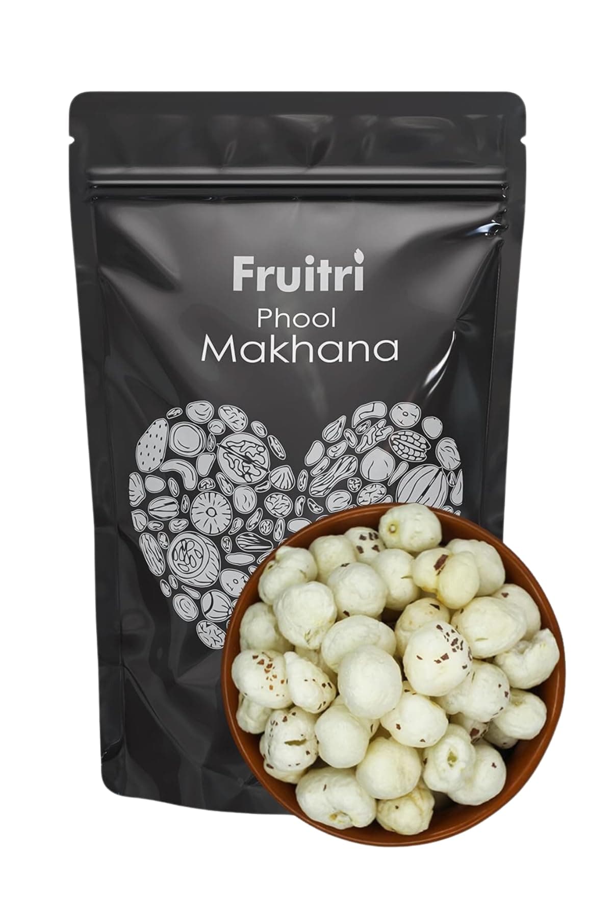 Fruitri Premium Fox Nuts, Phool Makhana Plain, 400g (Pack of 4)