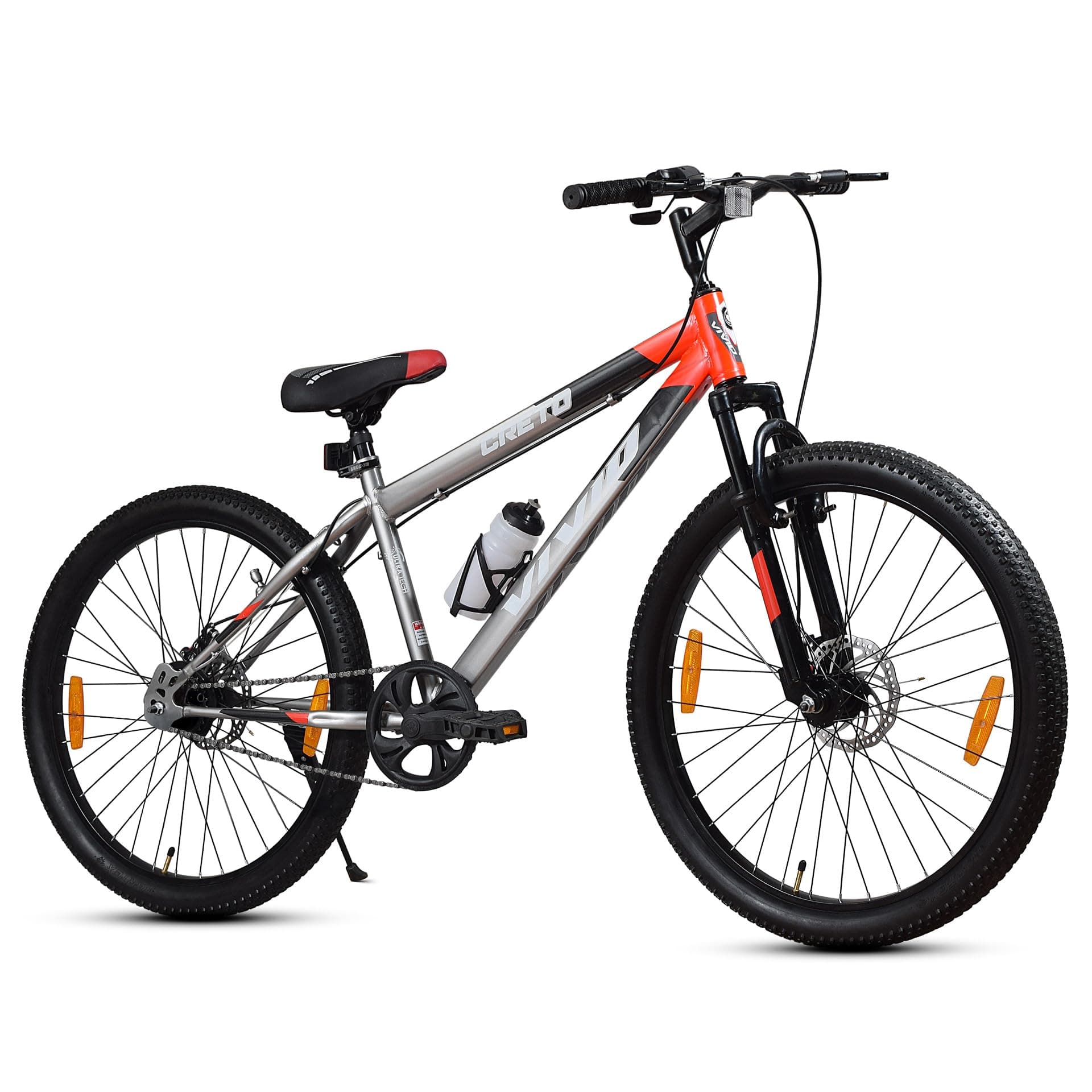 Leader Vivid Creto 29T Single Speed Cycle for Men with Front Suspension & Dual Disc Brakes | MTB Bicycle for Boys & Girls | Ideal for 15 + Years (Frame: 20 Inches)