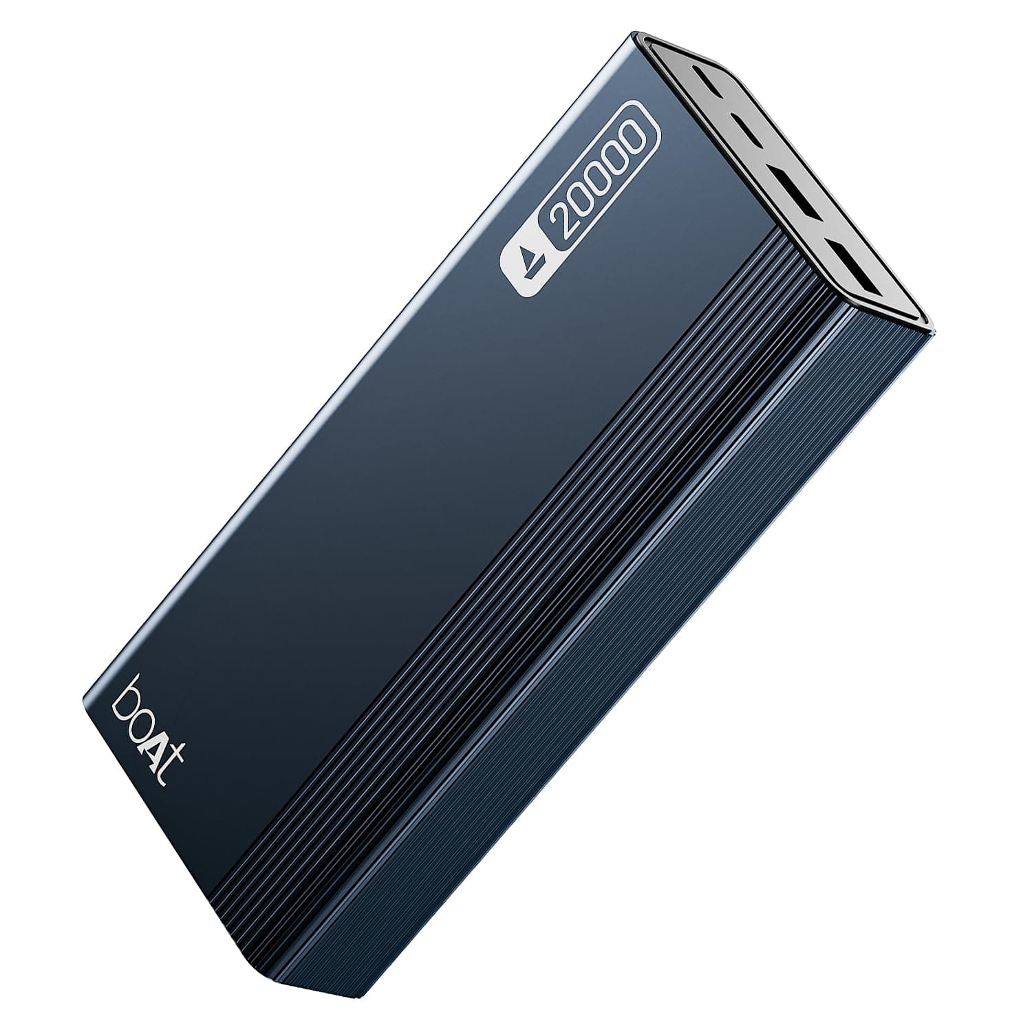 Boat Energyshroom Energyshroom PB401 20000 mAh 22.5W Fast Charging Power Bank (4X Output Ports, Supports Android, iPhone, Tablets, Earbuds, etc.) (Midnight Blue), USB Type C