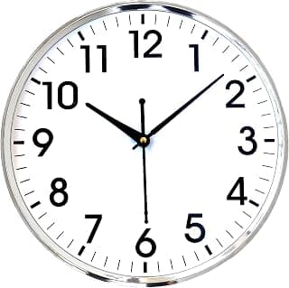 Sawariya Present Designer Analog Wall Clock with Glass for Living Room || Badroom || Shop || Office || Home Décor || 25 cm X 25 cm