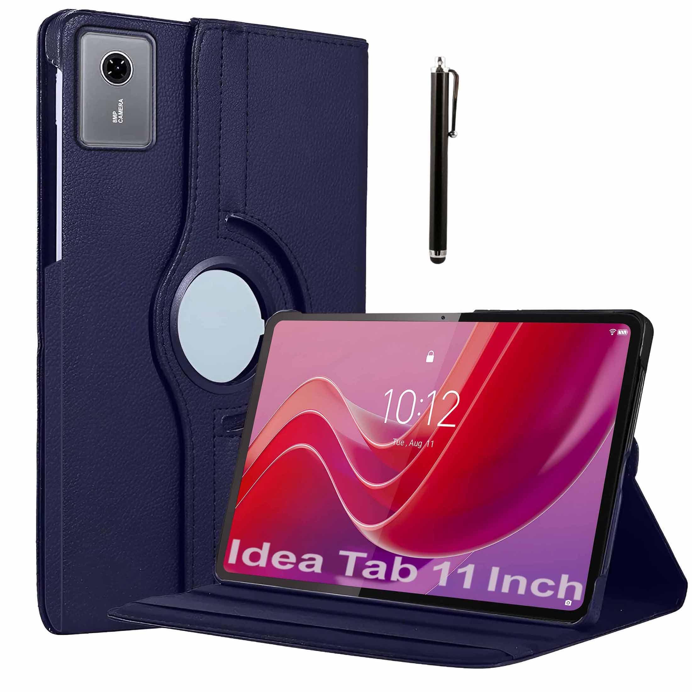 ProElite Cover for Lenovo idea Tab 11 inch 2025, 360 Rotatable Smart Flip Case Cover for Lenovo idea Tab 11 inch 2025 Tablet with Stylus Pen, Dark Blue