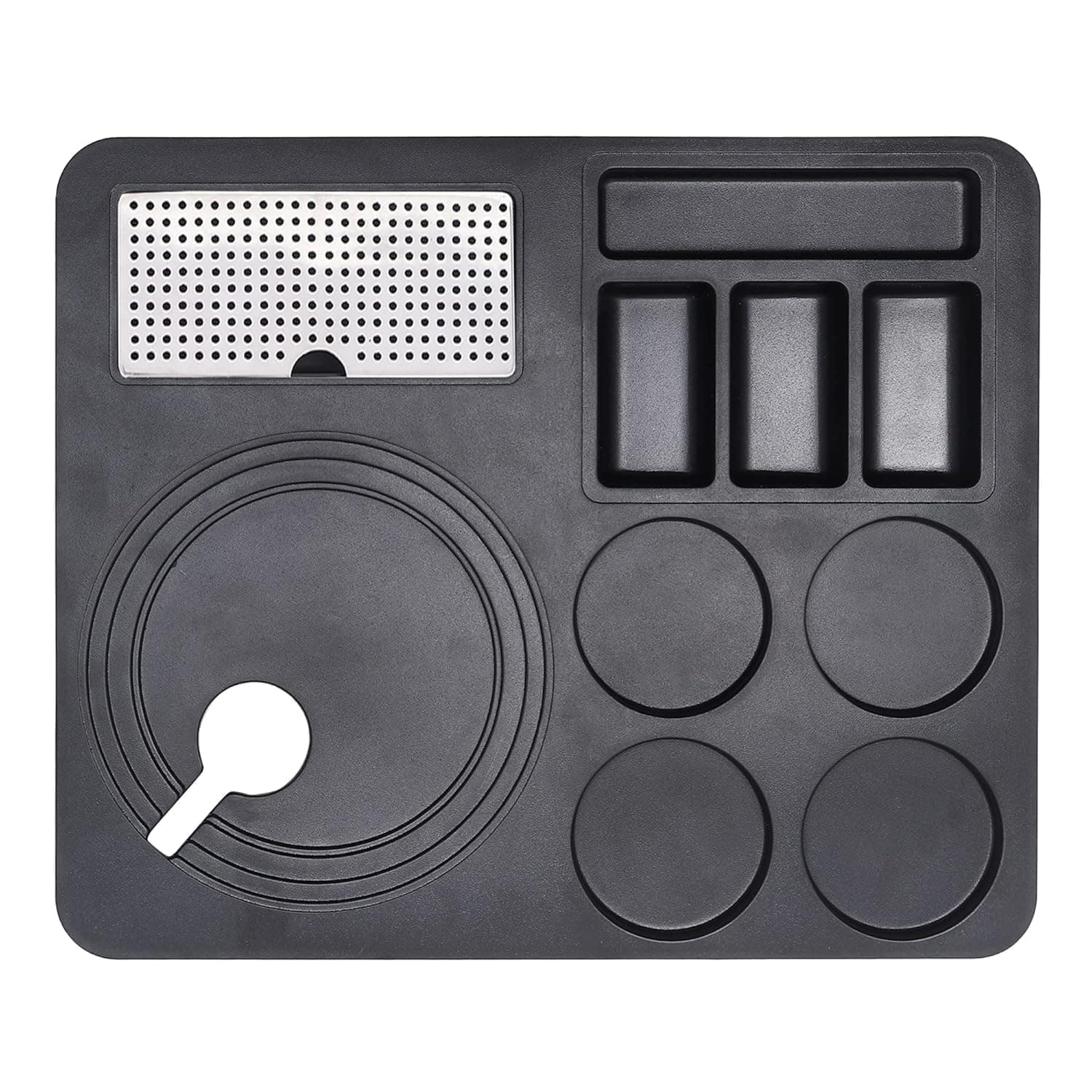 FP ABS Plastic Kettle Tray for Hotel Room: Serve Sophistication | Hotel Room Tea Tray | Compatible with All Electric Kettle (1, Black)
