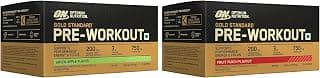 OPTIMUM NUTRITION (On) Pre-workout Sachet- 142.5G/15 Single Serve Packs (Green Apple Flavor) & Pre-workout- 142.5G/15 Single Serve Packs (Fruit Punch Flavor)