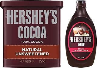 HERSHEY'S Cocoa - Natural Unsweetened, 225 G , Hershey's Syrup Chocolate, 1.3KG