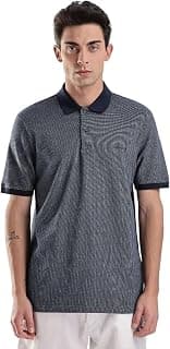 Calvin Klein Jeans Printed Regular-Fit Cotton Polo T-Shirt