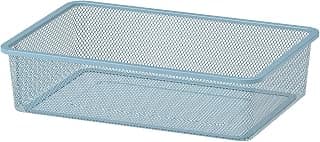 Ikea TROFAST Mesh Storage Box, Grey-Blue, 42x30x10 cm, Steel Construction