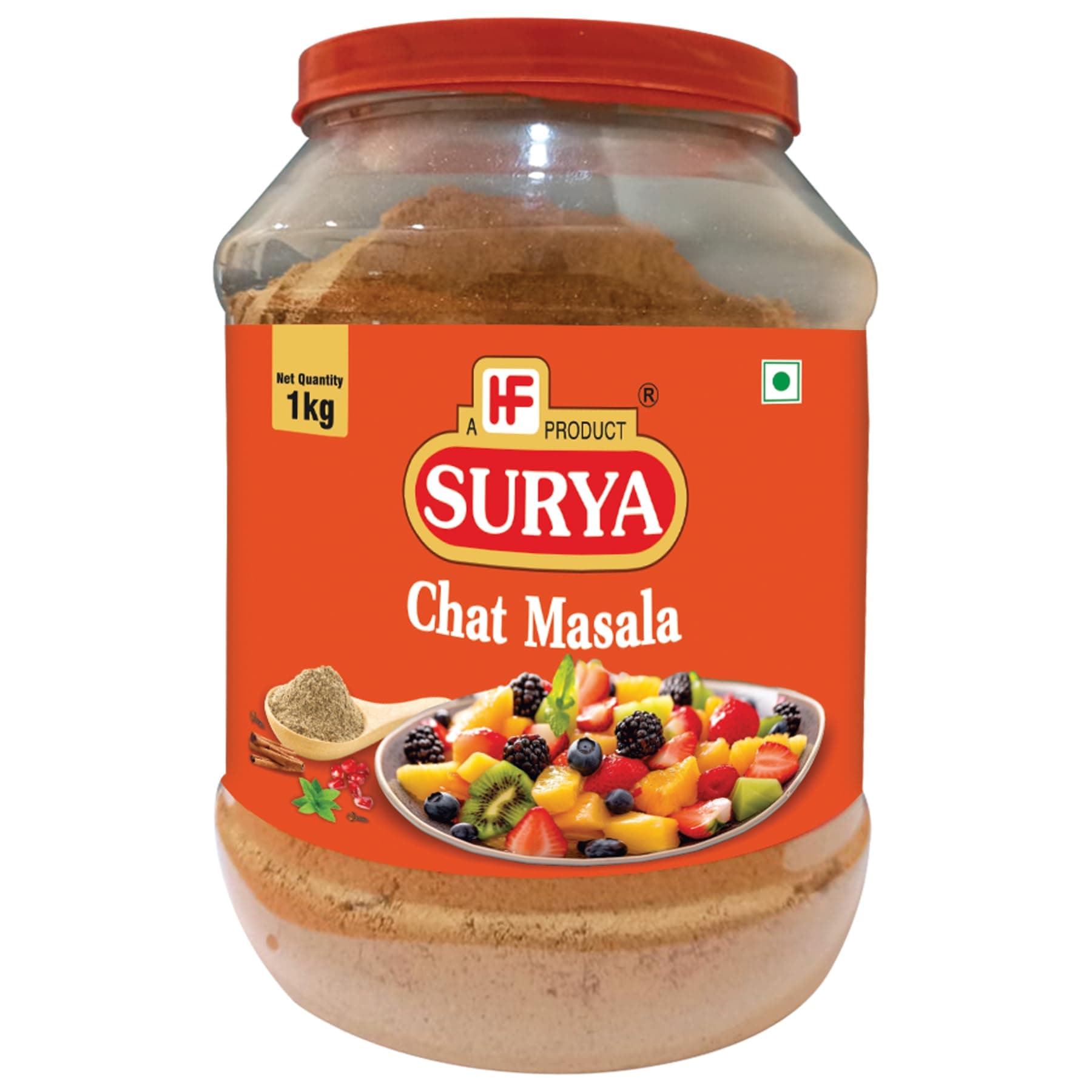 HF,SURYA 1kg CHAT MASALA |TASTY & TANGY |READY TO EAT MASALA |SPRINKLE AND MAKE IT CHATPATA
