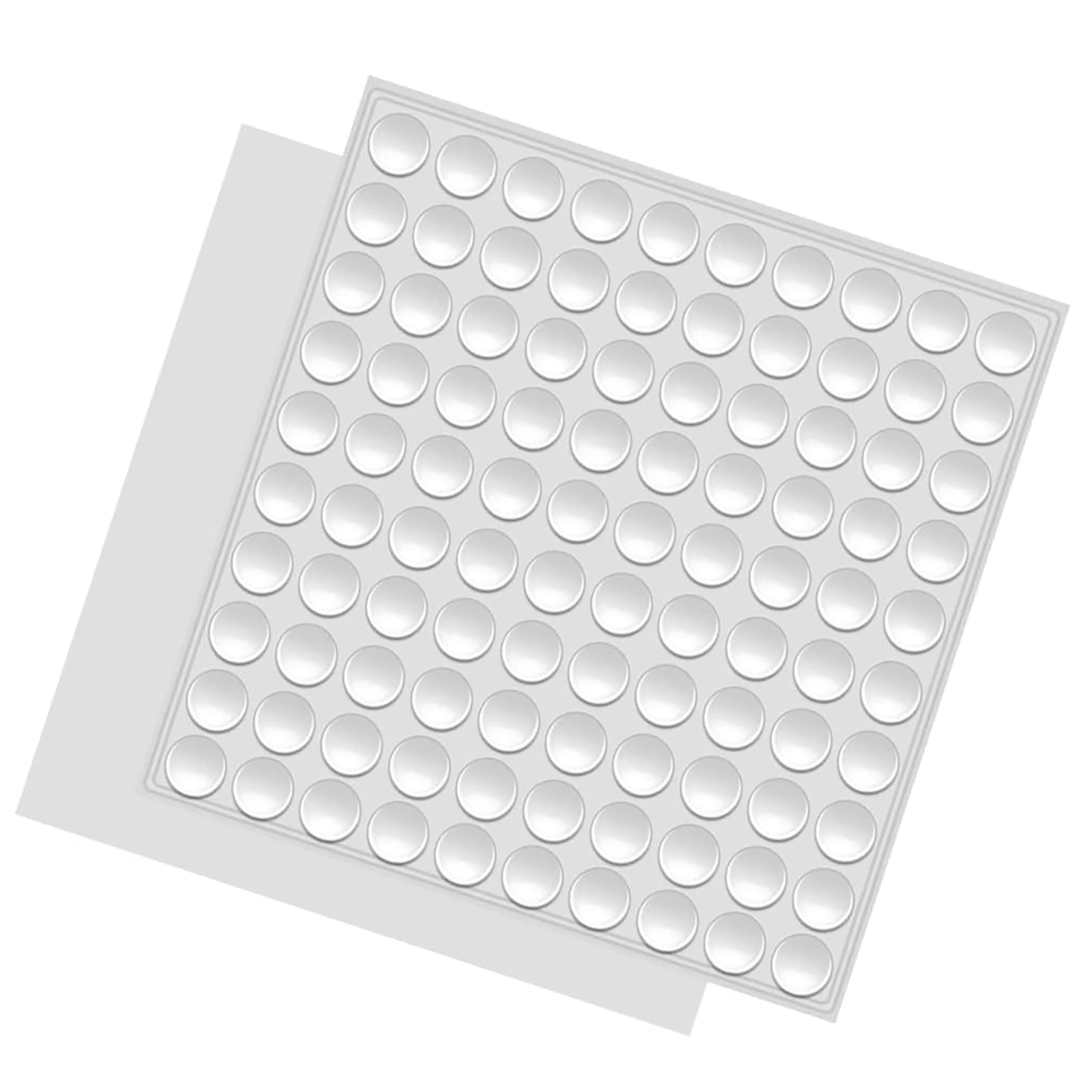 GLUN® Wall Protector Bumper 8x3 mm 100 Piece Pack, Door Bumper Stopers, Clear Rubber Self-Adhesive Door, Handles, Wall Shield Bumper Guard