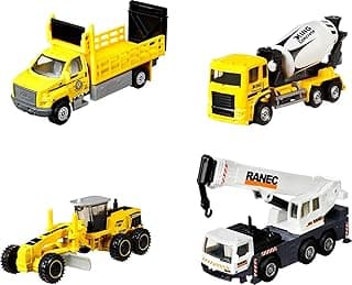 Matchbox Mattel - Matchbox Real Working Rigs 4-Car Bundle - Multicolor