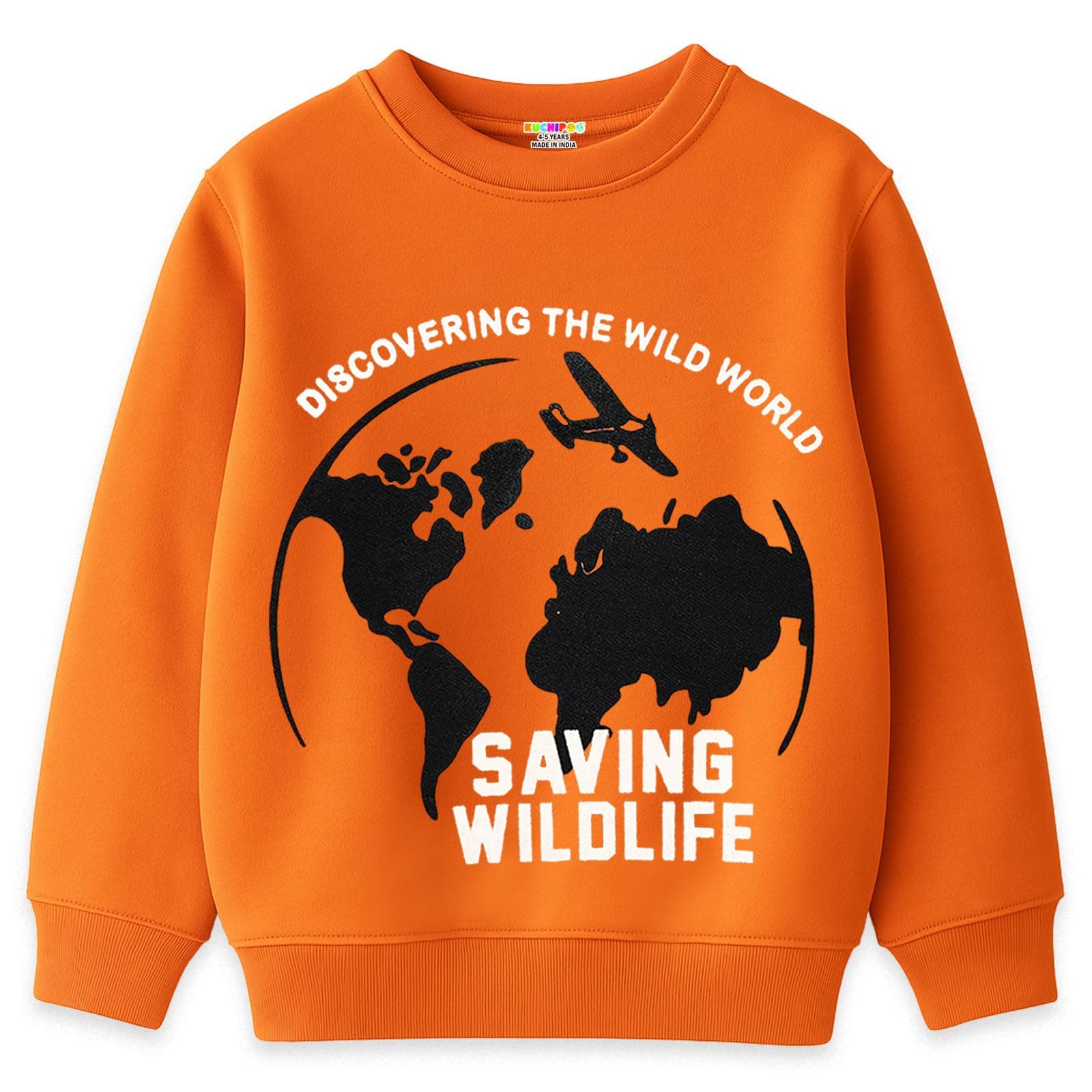 Kuchipoo Boys Regular Fit Winterwear Sweatshirt