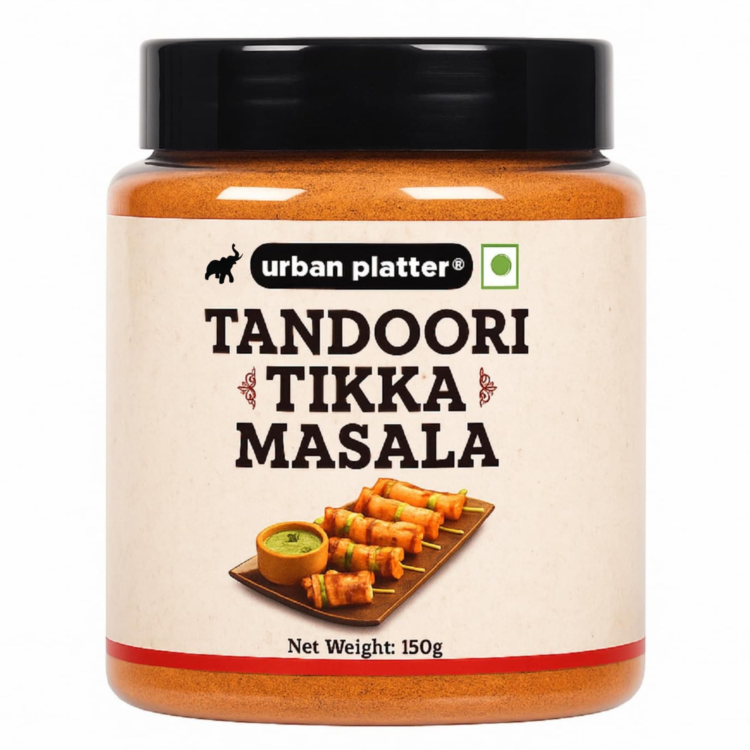 Urban Platter Tandoori Tikka Masala, 150g (Signature North Indian–Style Spice Blend, Spicy & Smoky, Great for Tikkas, Kebabs & Grilling)