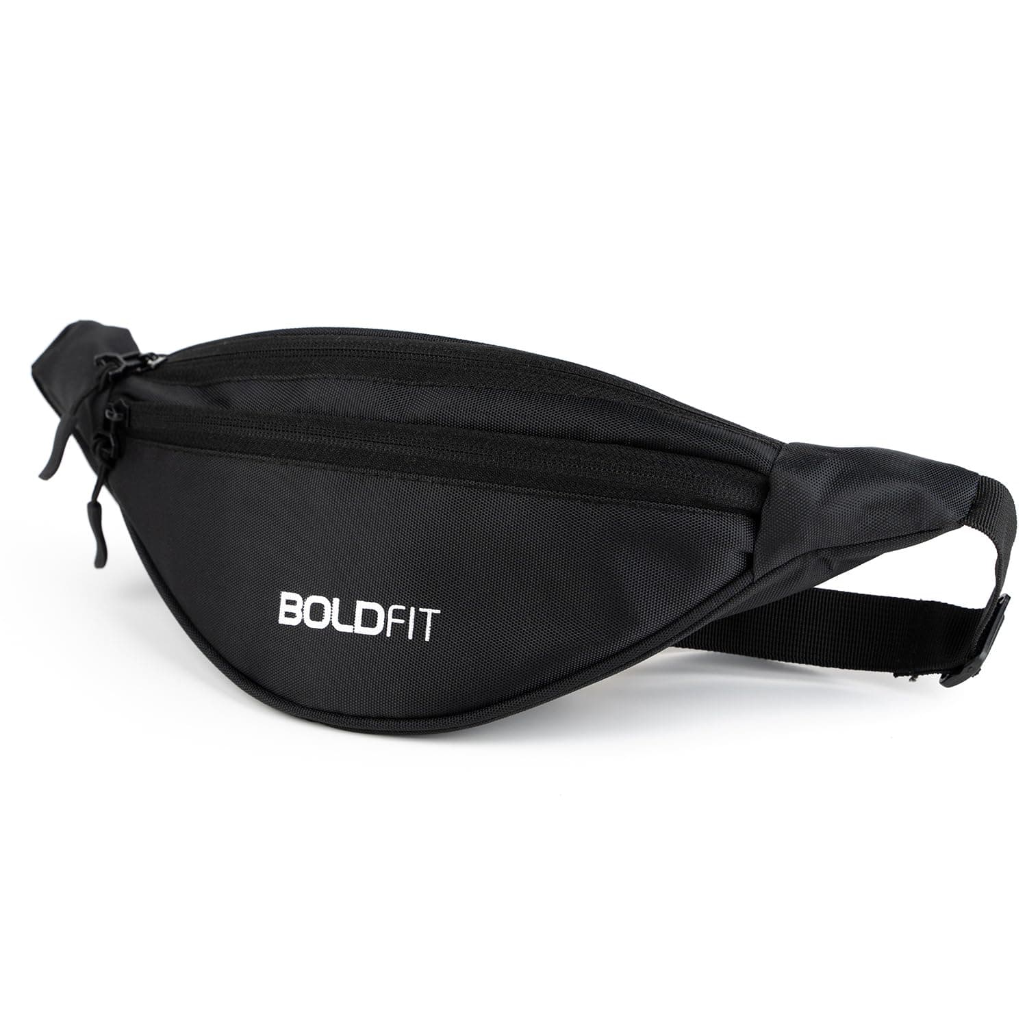 Boldfit Chest Bag for Men & Women,Crossbody Waist Pouch with 3 Zippered Compartments & Adjustable Strap,Multipurpose Fanny Pack for Travel, Festivals, Hiking, Cycling