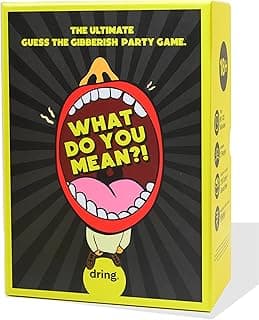 Dring What Do You Mean?! - The Ultimate Guess the Gibberish Party Game | Viral House Party Game | 210 Cards, Exciting Categories, Adult, 3-12 Players | Perfect for Game Nights, Birthdays & Gifting