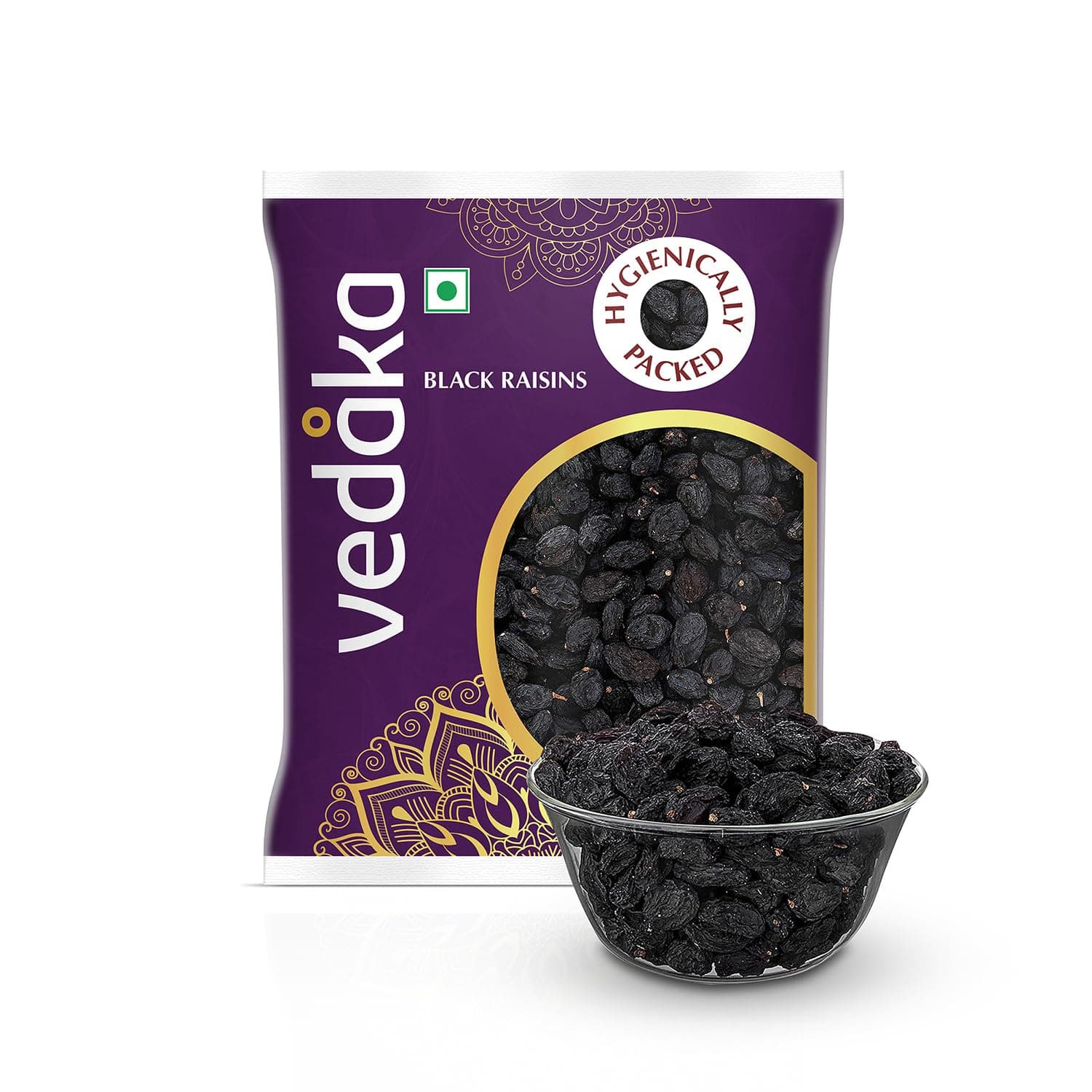 Vedaka Premium Black Fresh Raisins | Kali Kishmish | 200 Gram