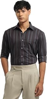 Arrow Men's Liberty Classic fit Vertical Striped Italian Elegance Shirt
