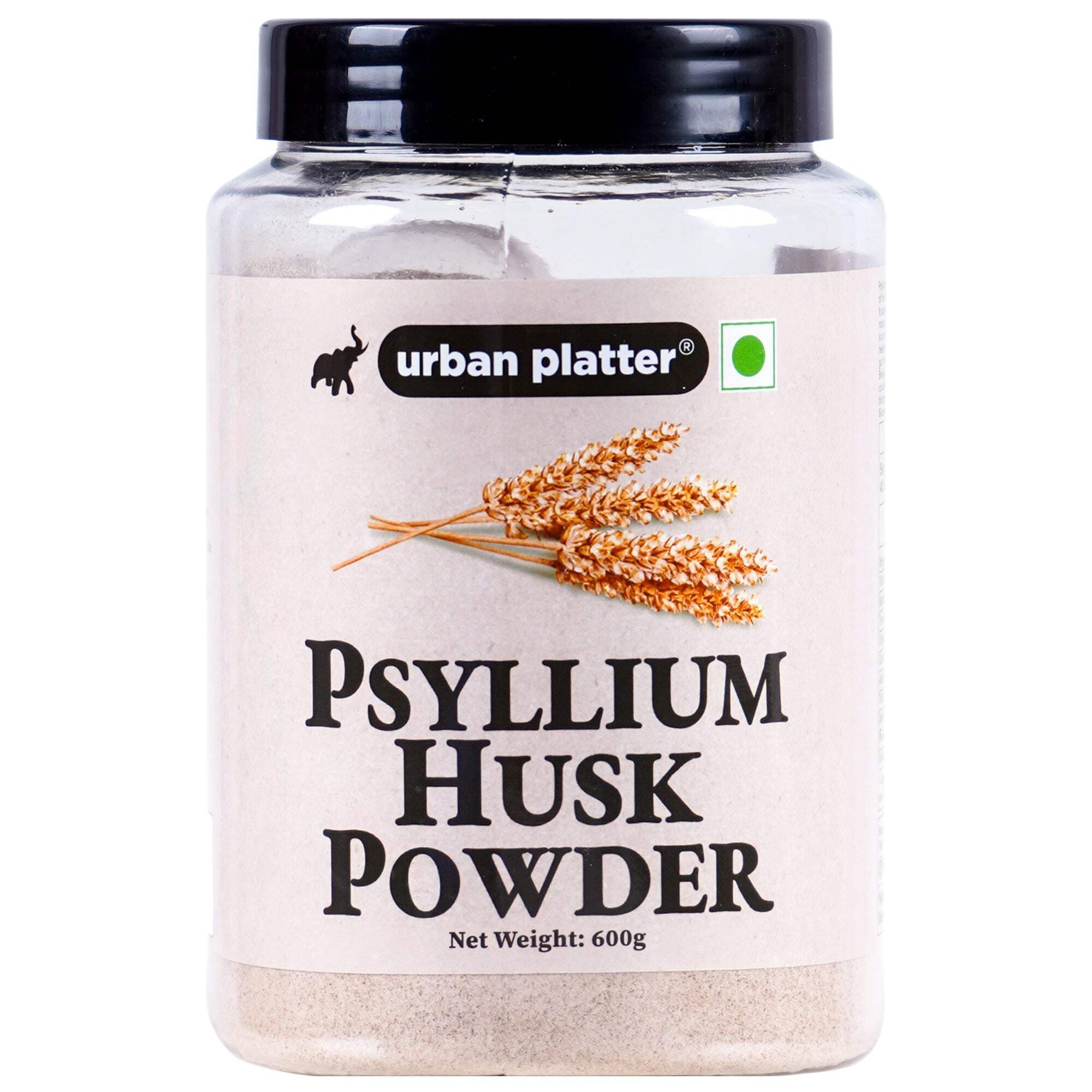 Urban Platter Psyllium Husk Powder (Isabgol Atta), 600g (Rich in Dietary fibre | Supports Digestive Health | Ideal for Baking & Gut Wellness)