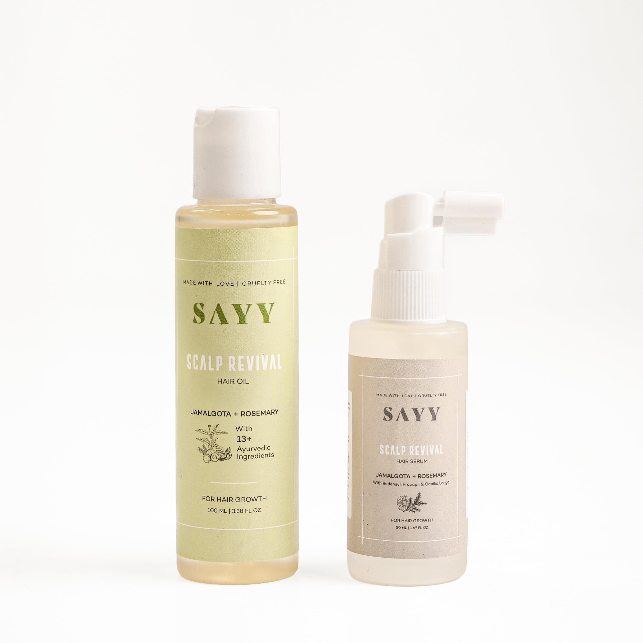 SAYY Scalp Revival Hair Serum 50 ML and Rosemary Oil 100 ML Combo