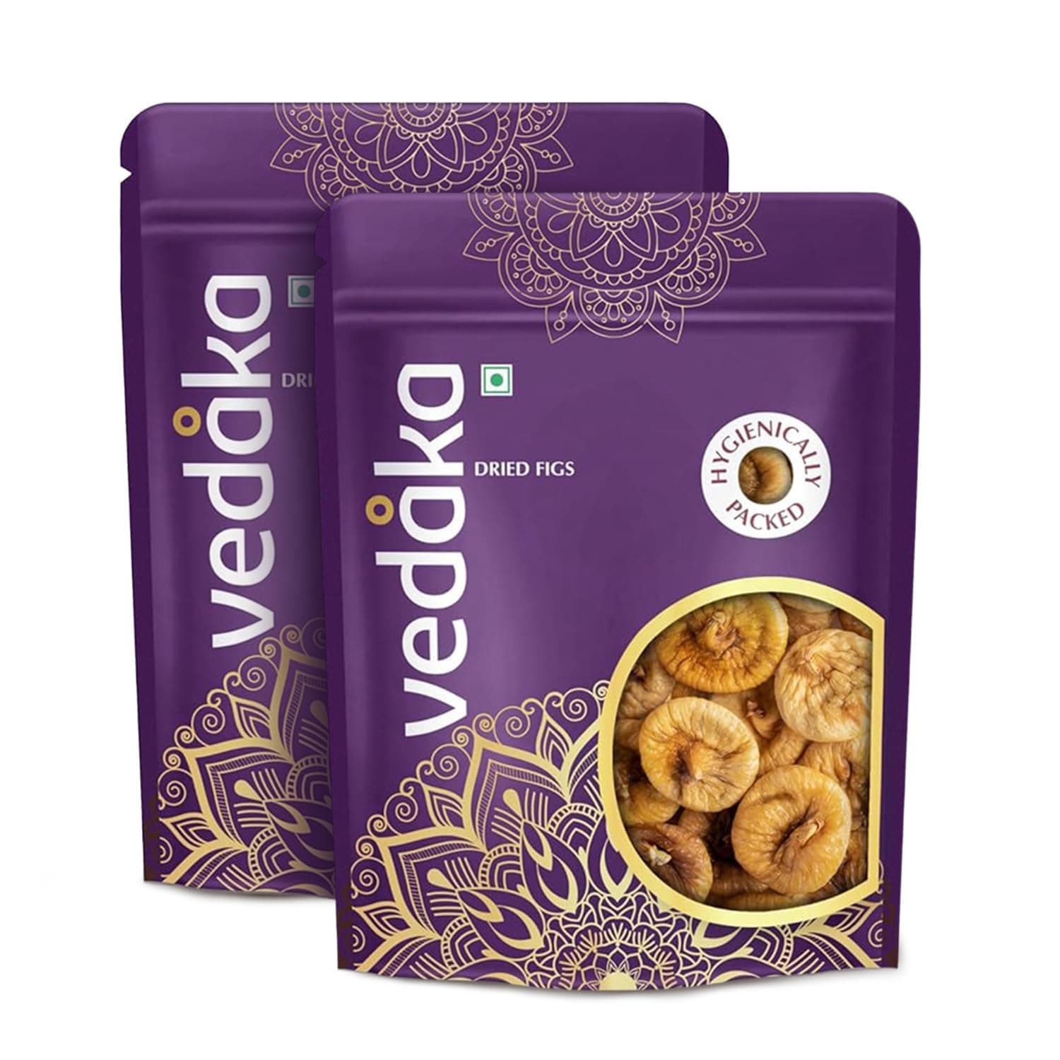 Amazon Brand - Vedaka Premium Dried Figs | 1Kg(500G X 2)| Dried Anjeer | Rich Source Of Fiber | Low In Fat | Healthy Snack | Ideal For Festive Gifting