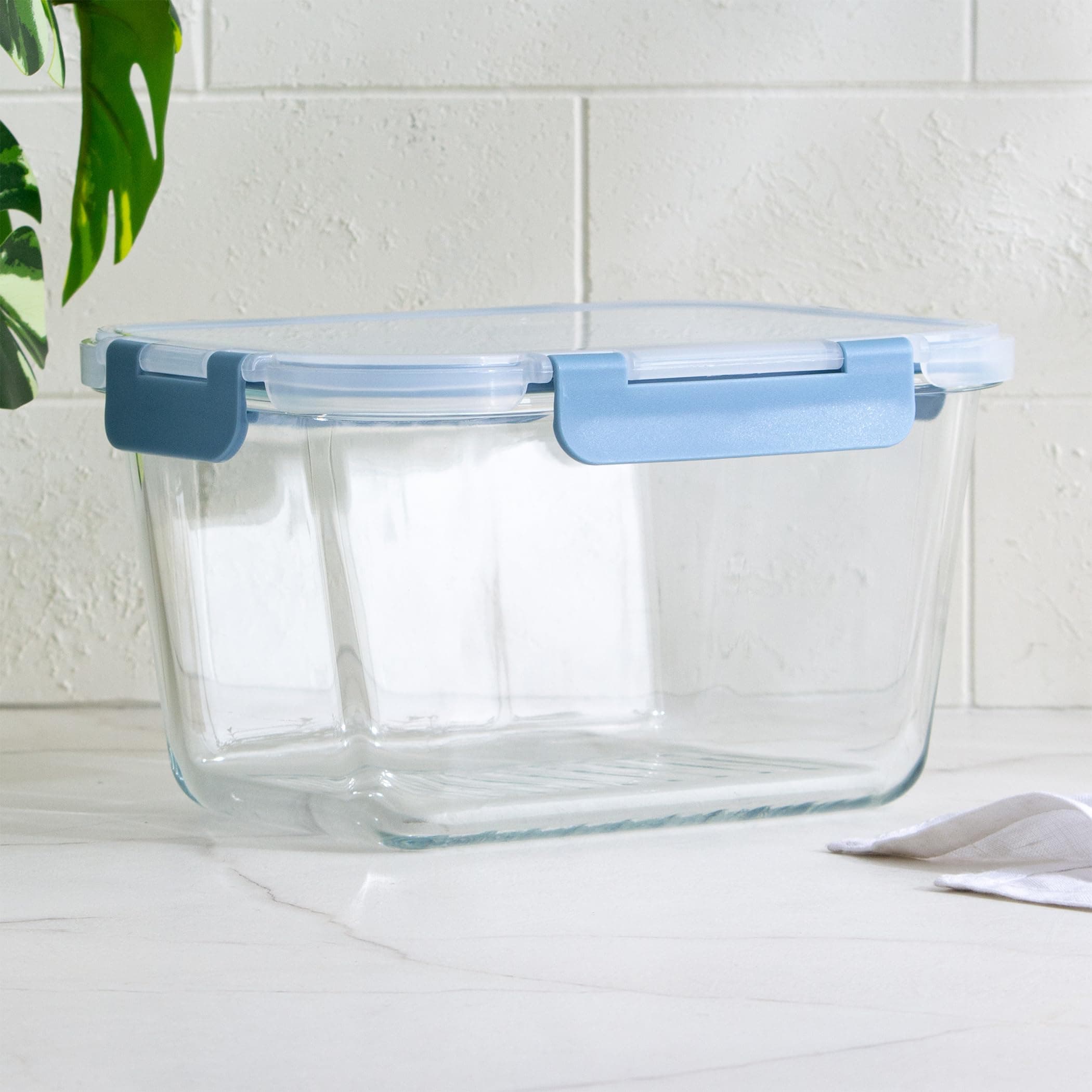Home Centre Palestine Astero Deep Glass Food Storage Container - 1.8L