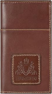 Hidesign Unisex Genuine Leather Passport Holder Tan Minimal Solid