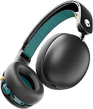 Skullcandy Grom Over-Ear Wireless Headphones for Kids, Volume-Limiting to 85dB + 45Hr Playtime + Rapid Charge Override Function, Adjustable Headband Strap & Collapsible Design- Black