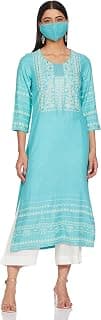 BIBA Women Rayon Straight Printed Suit Set