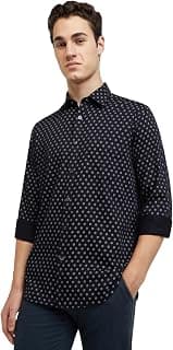 Colorplus Tailored Fit Black Formal Shirt for Men