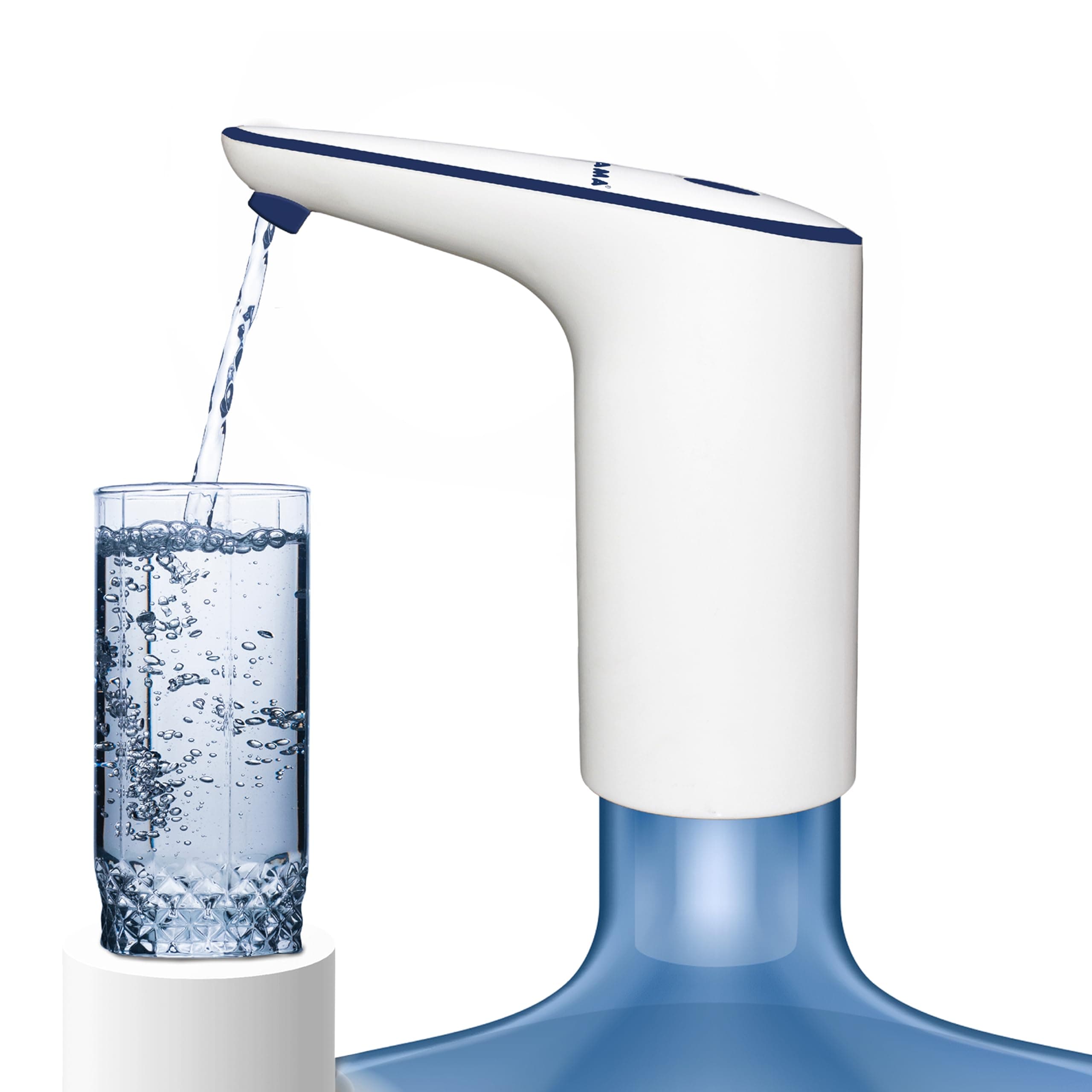 RAMA Handy Pump Automatic Wireless Water Dispenser for 20 Litre Water Can Bottle | Food Grade Faster Pumping Water Pump with USB Rechargeable Battery | 1200mAh Battery Lasts 3 Days on Single Charge