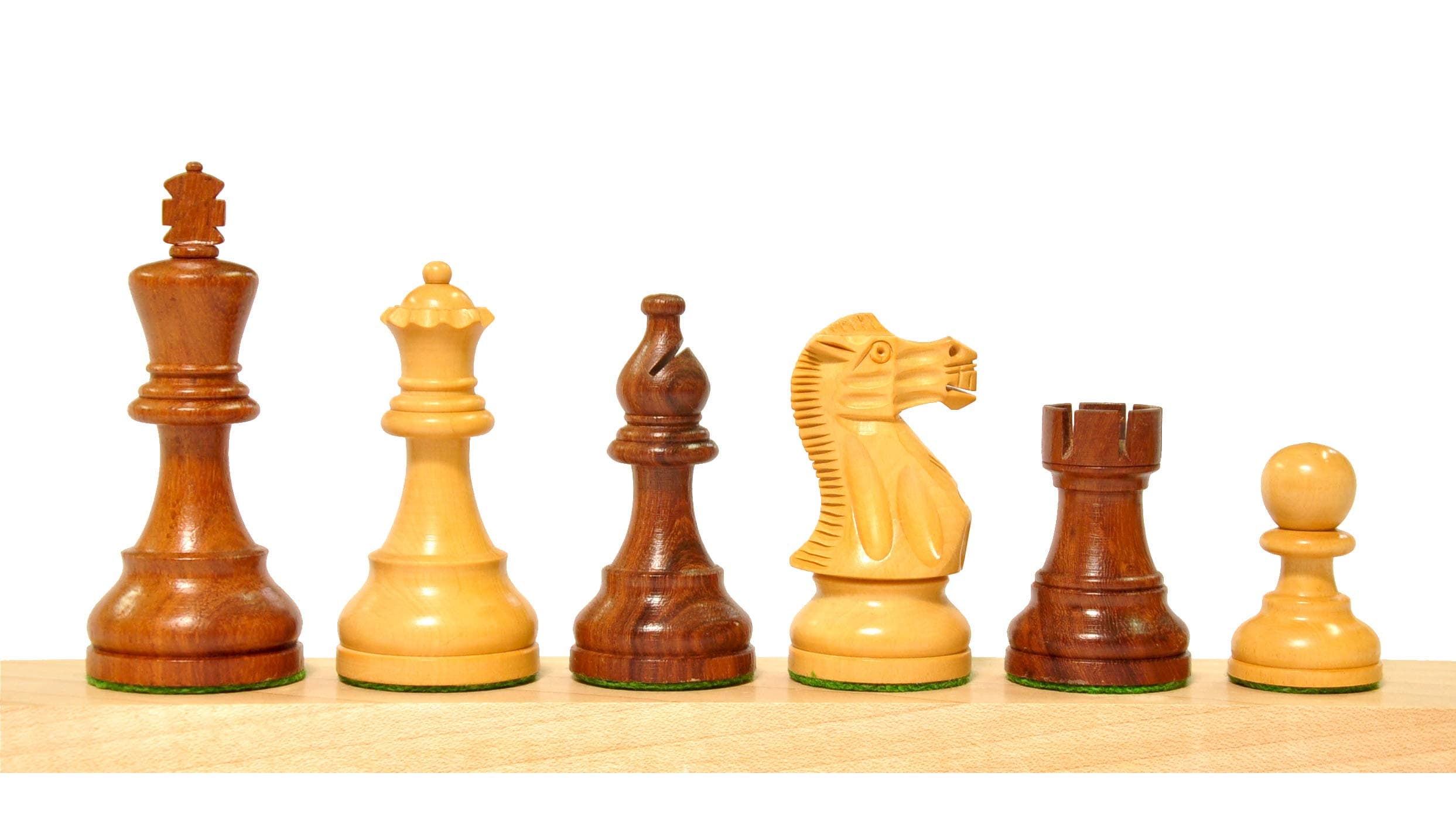 Palm Royal Handicrafts Best Chessmen Wooden Chess Pieces Set Coins for Wooden Chess Board Designed for Professional Players 2 Extra Queens (Size - 3.75 inches)